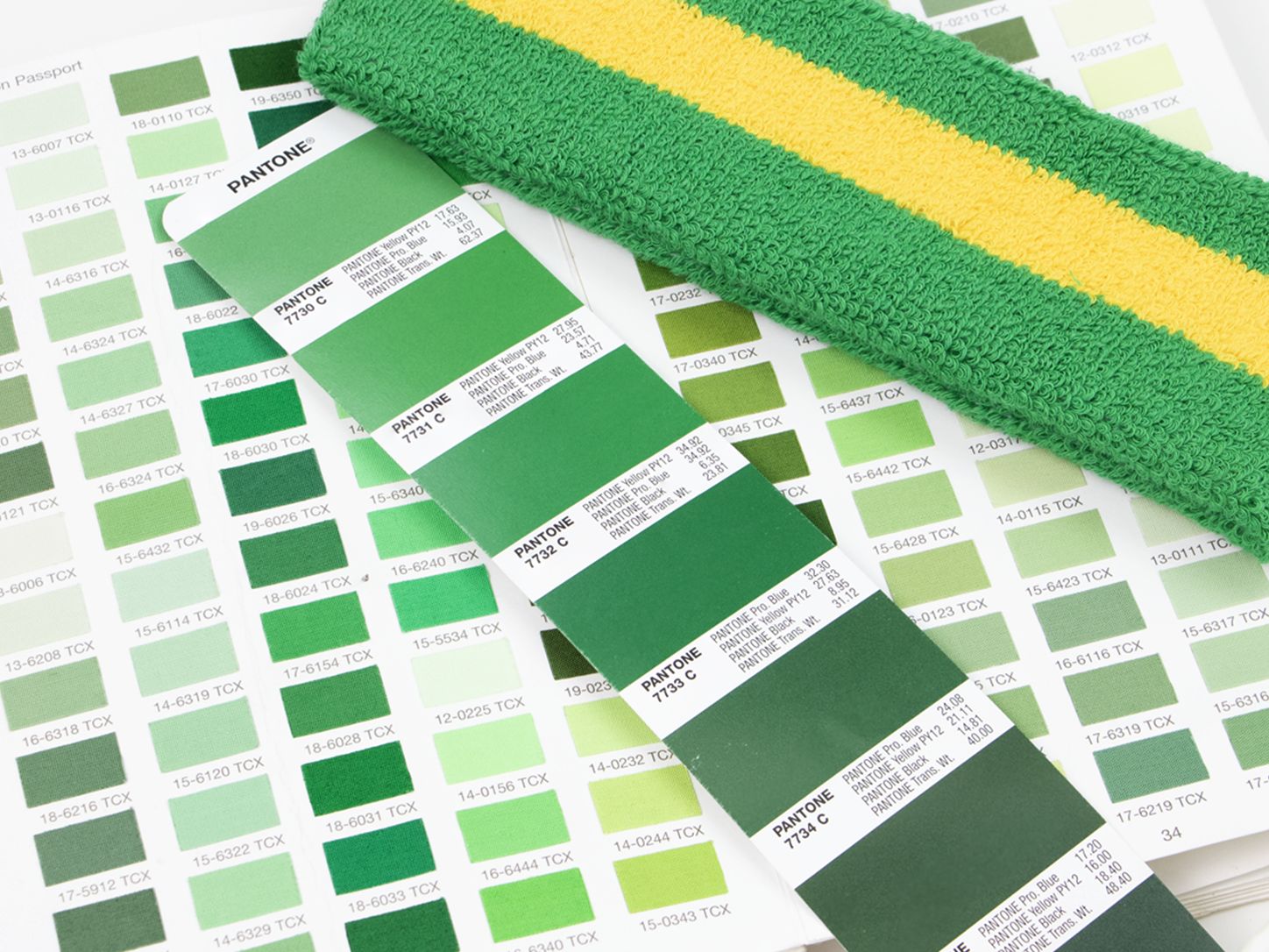 Pantone color matching service for terry cloth sports headbands